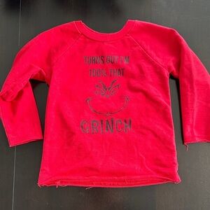 Kavio Bright Red Grinch Long Sleeve Tee
